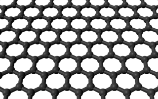 Depiction of graphene as a single-layer carbon polymer